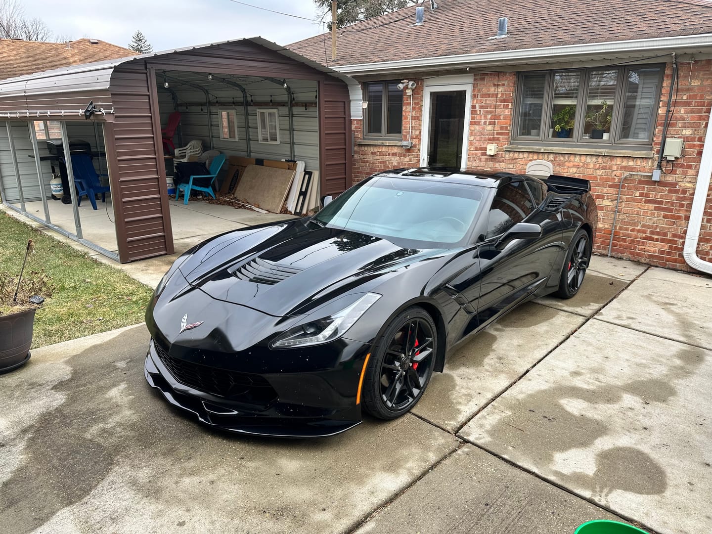 Customer photo review of Corvette C7 Stingray EOS Preformance Package Front Splitter