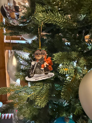 Customer photo review of Personalized Acrylic Motorcycle Couple Decoration - Christmas Tree Decorations Perfect For Motorcycle Rider