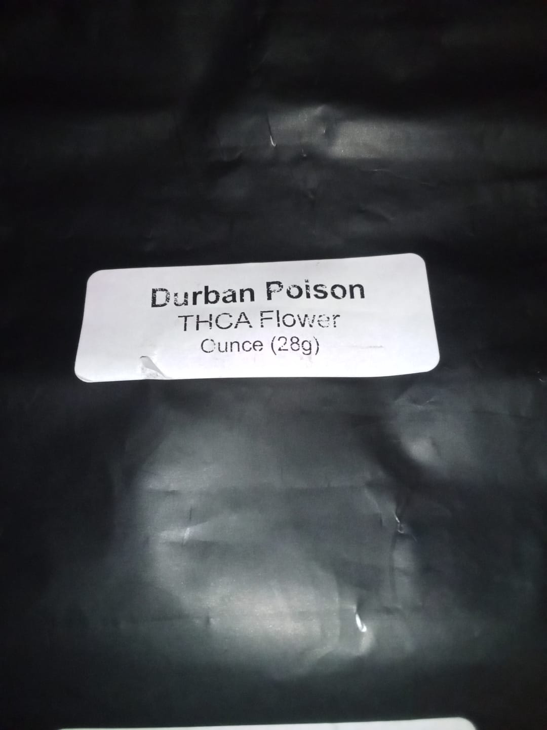Customer photo review of Durban Poison THCA Flower
