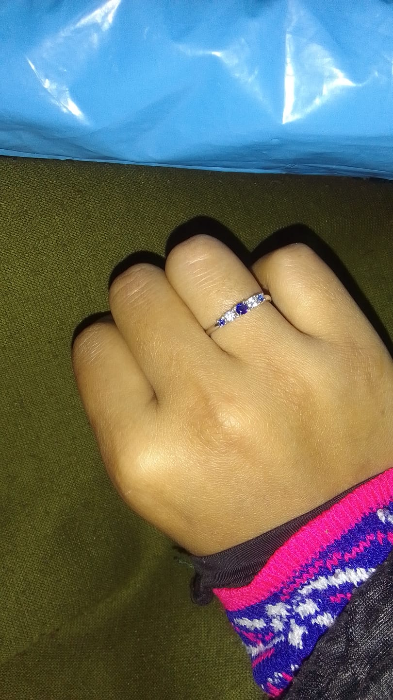 Customer photo review of Radiant Curve Ring