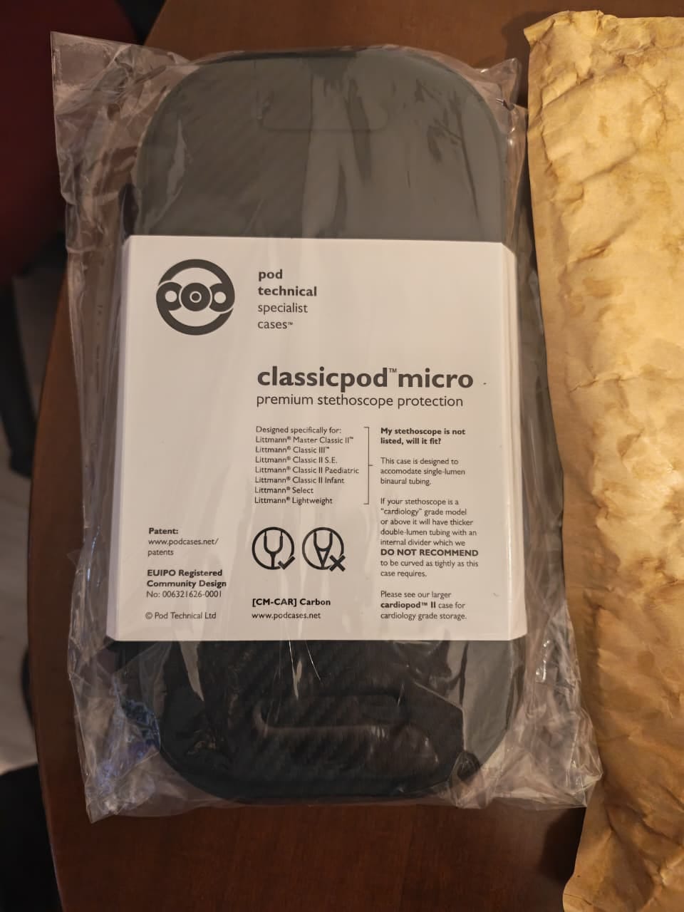 Customer photo review of Pod Technical Classicpod Micro Stethoscope Case for Littmann Classic Stethoscopes - Carbon