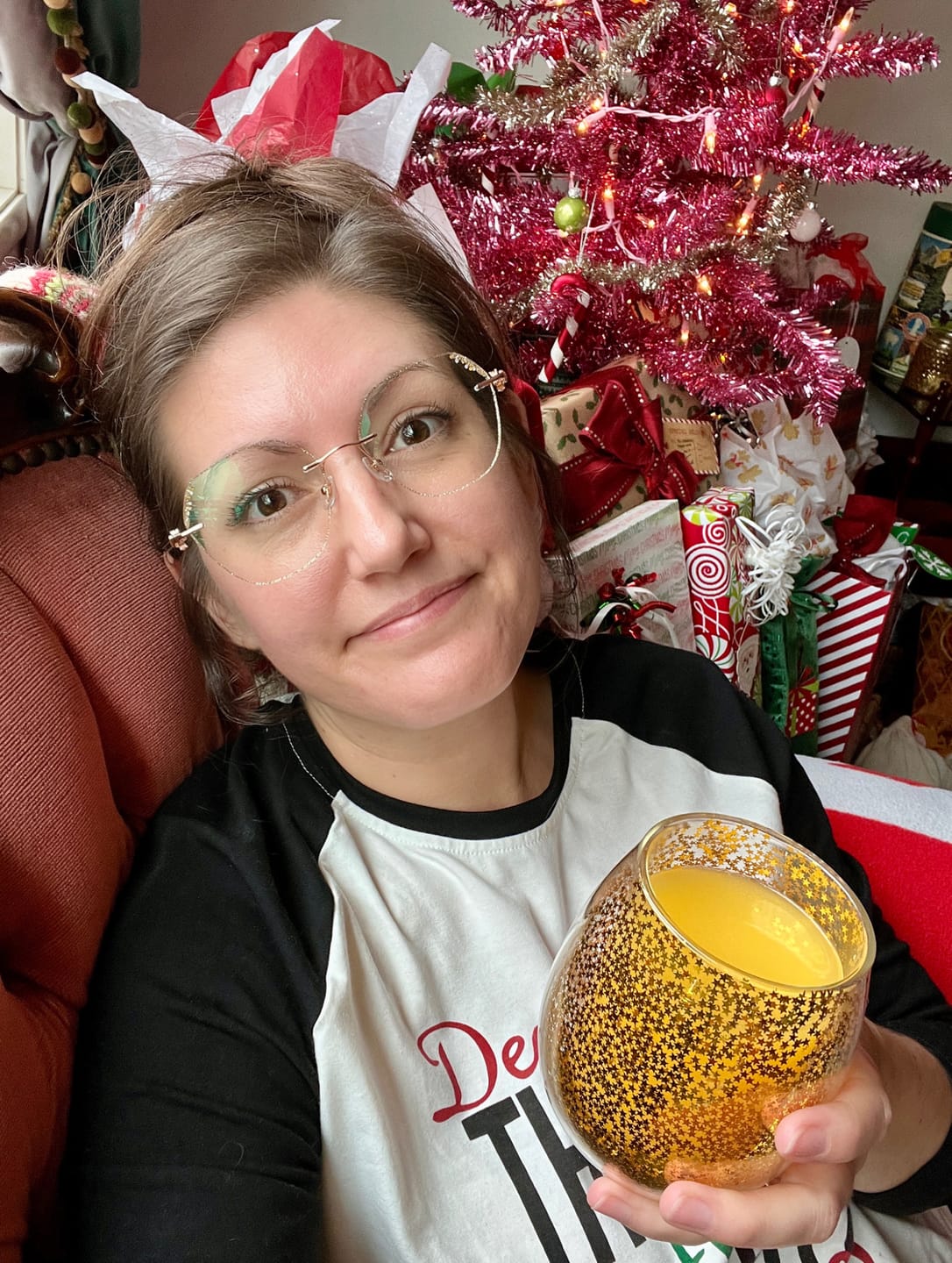 Customer photo review of Glitter Eyeglasses