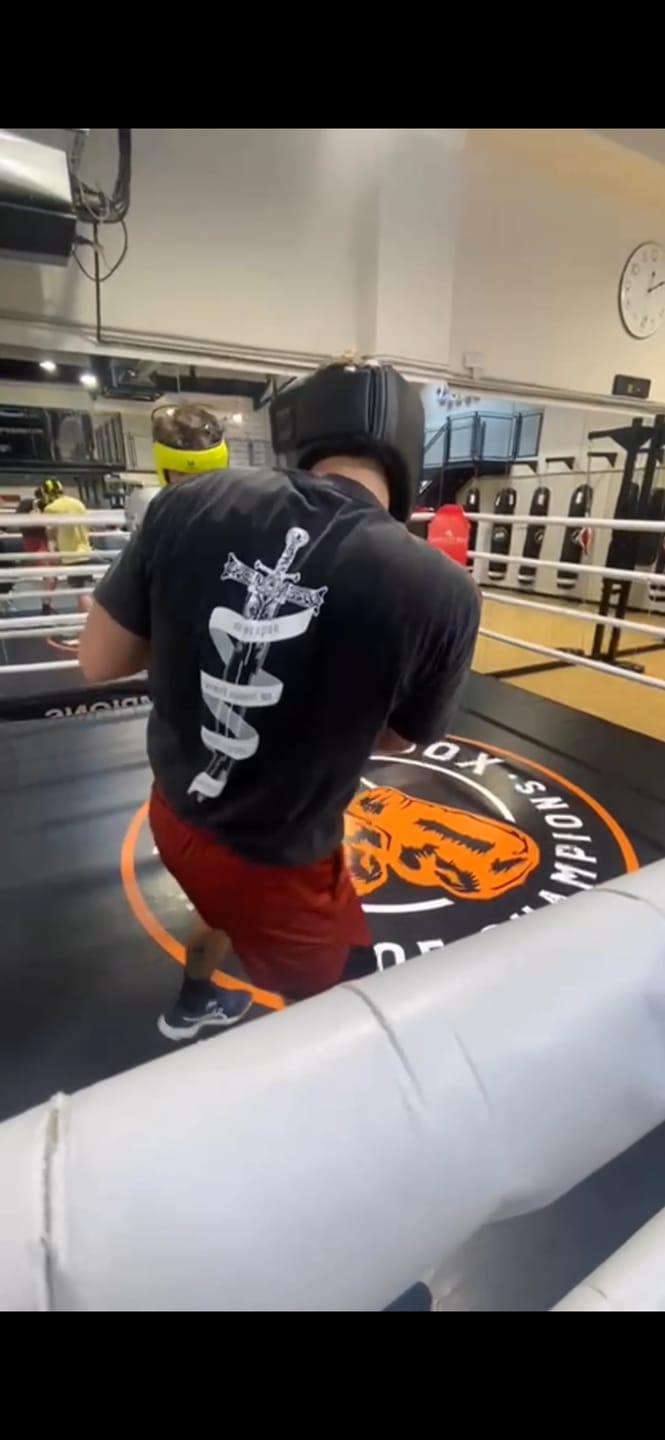 Customer photo review of Isaiah 54:17 Sword T-Shirt