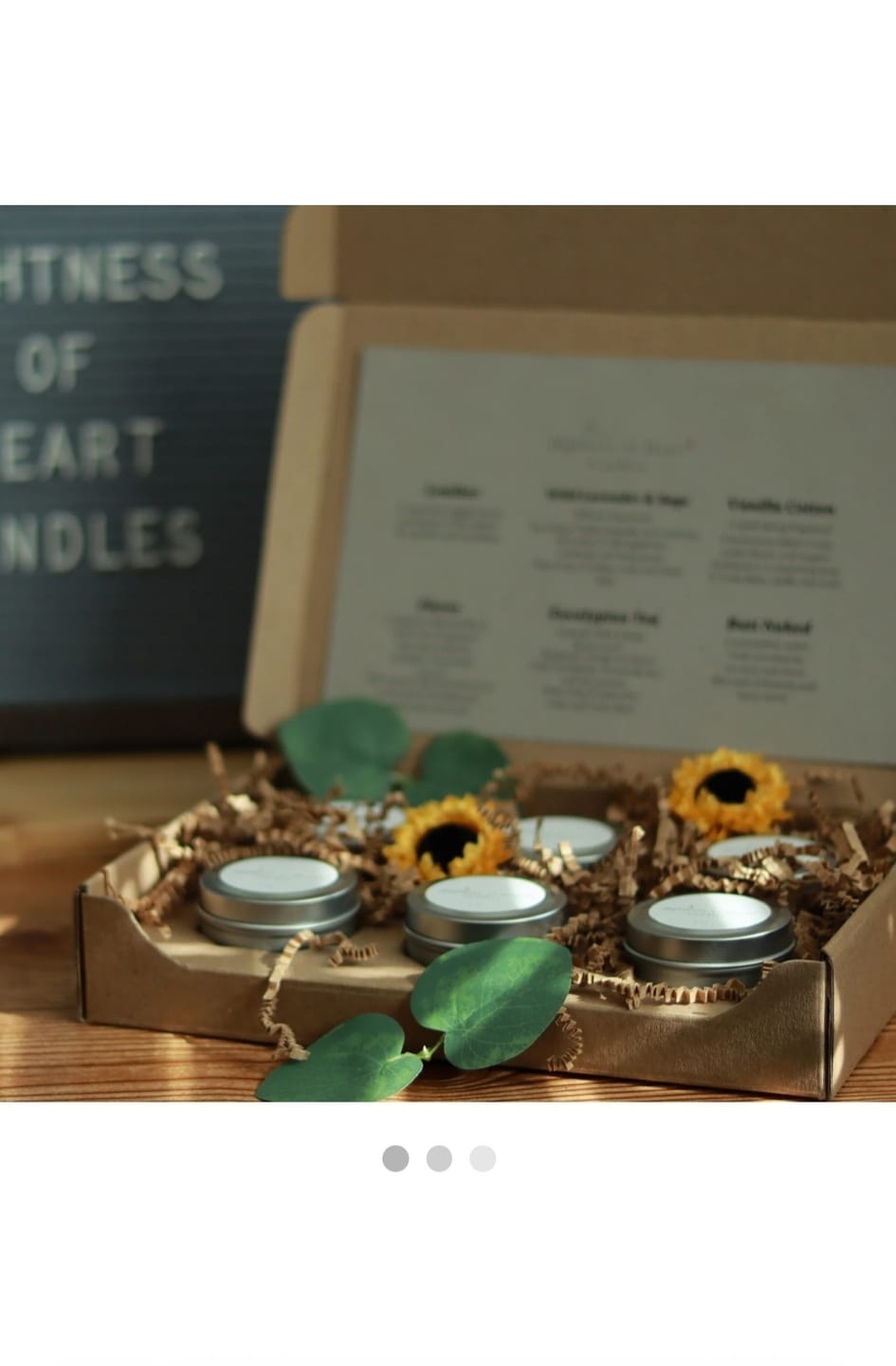 Customer photo review of 2 oz Candle Tin 6-Pack Shipping Box™