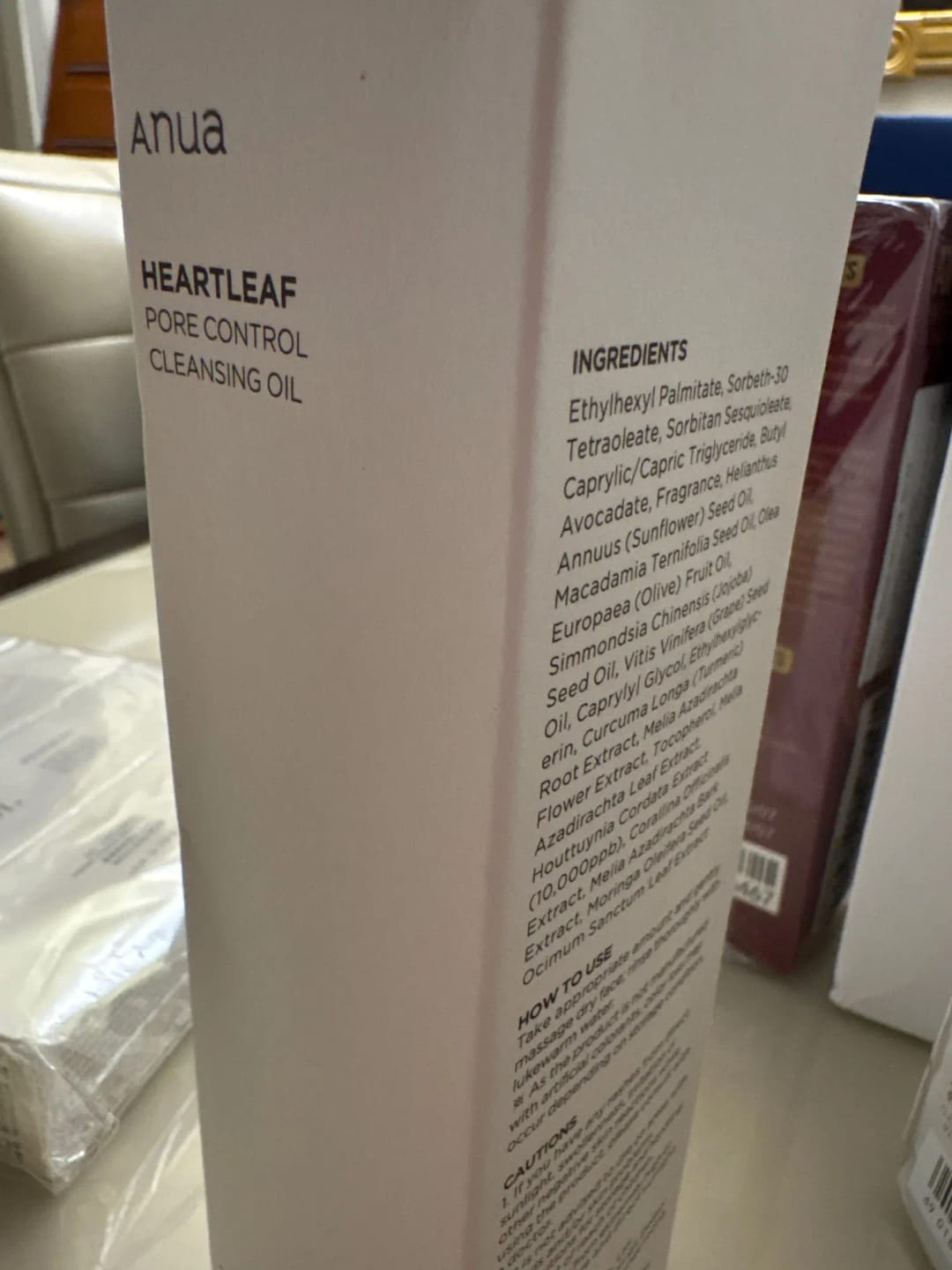 Customer photo review of Heartleaf Pore Control Cleansing Oil
