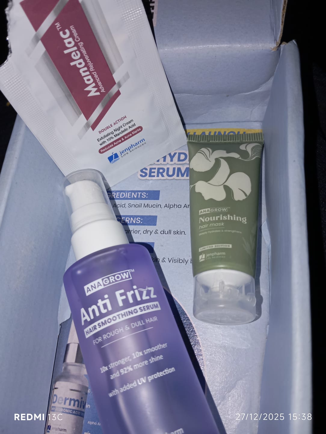 Customer photo review of Anagrow Anti Frizz Hair Serum