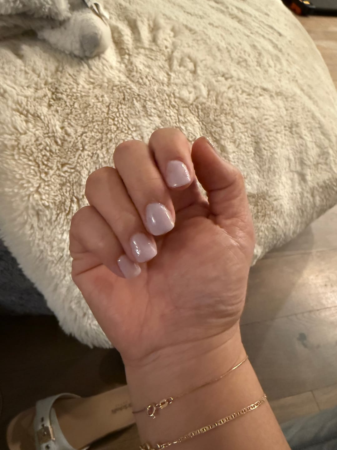Customer photo review of Nude Beige Dipping Powder