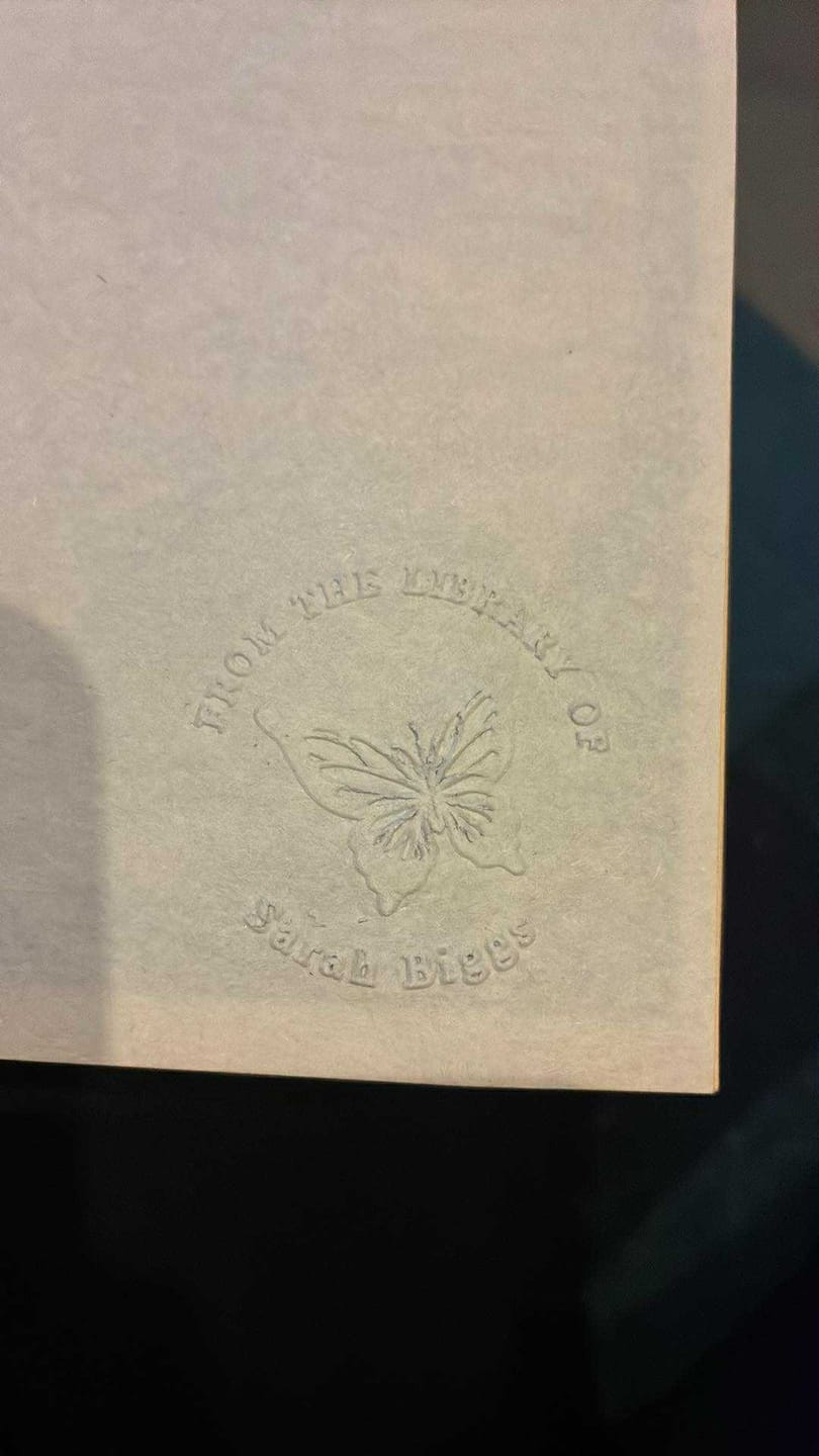 Customer photo review of Custom Book Embosser