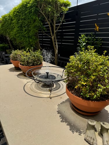 Customer photo review of AhiSpring™ | Solar Garden Fountain