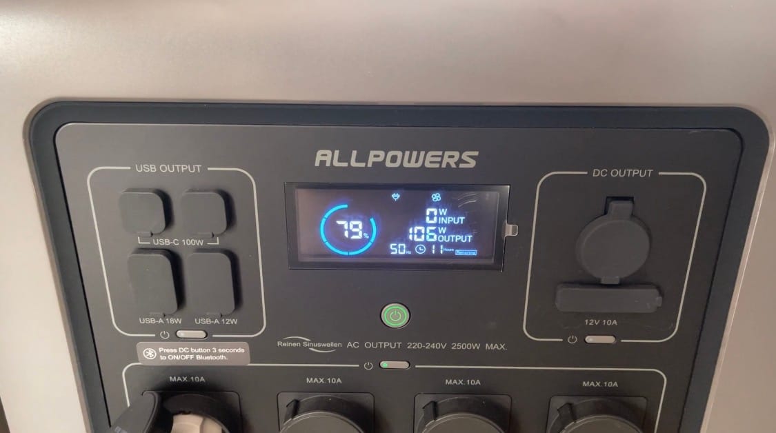 Customer photo review of ALLPOWERS R2500 Portable Power Station 2500W 2016Wh LiFeP04 Battery
