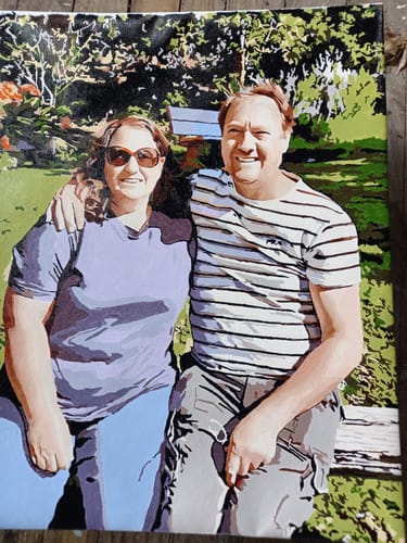 Customer photo review of Custom Paint By Numbers