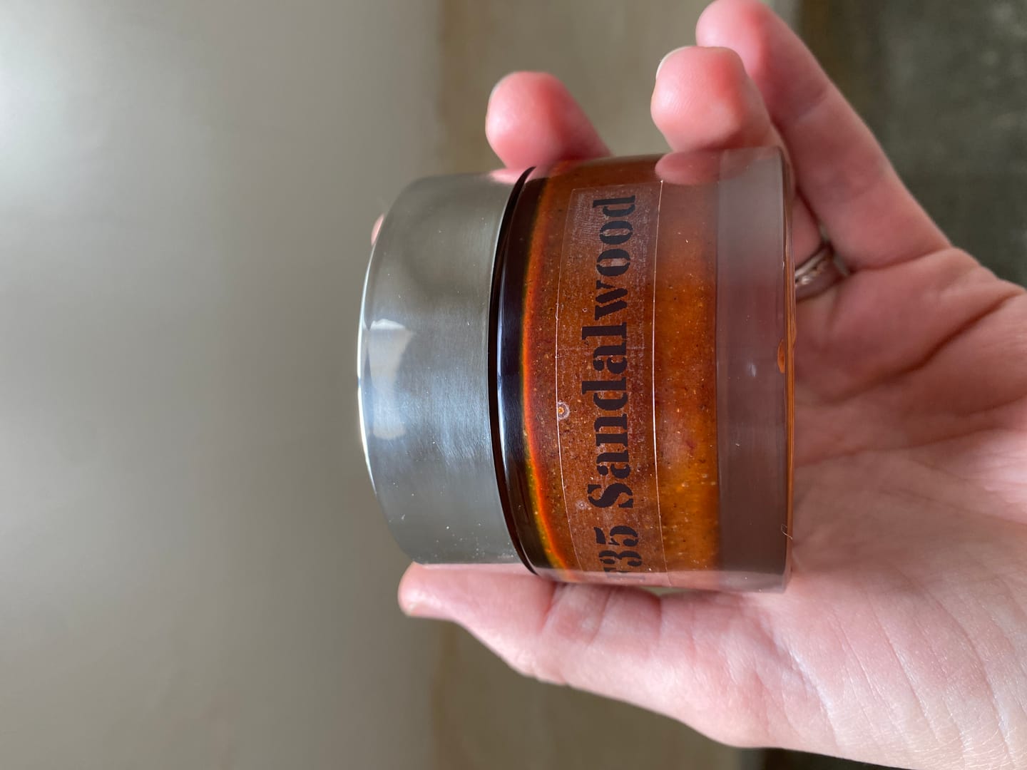 Customer photo review of F35 SANDALWOOD FACE AND BODY SCRUB