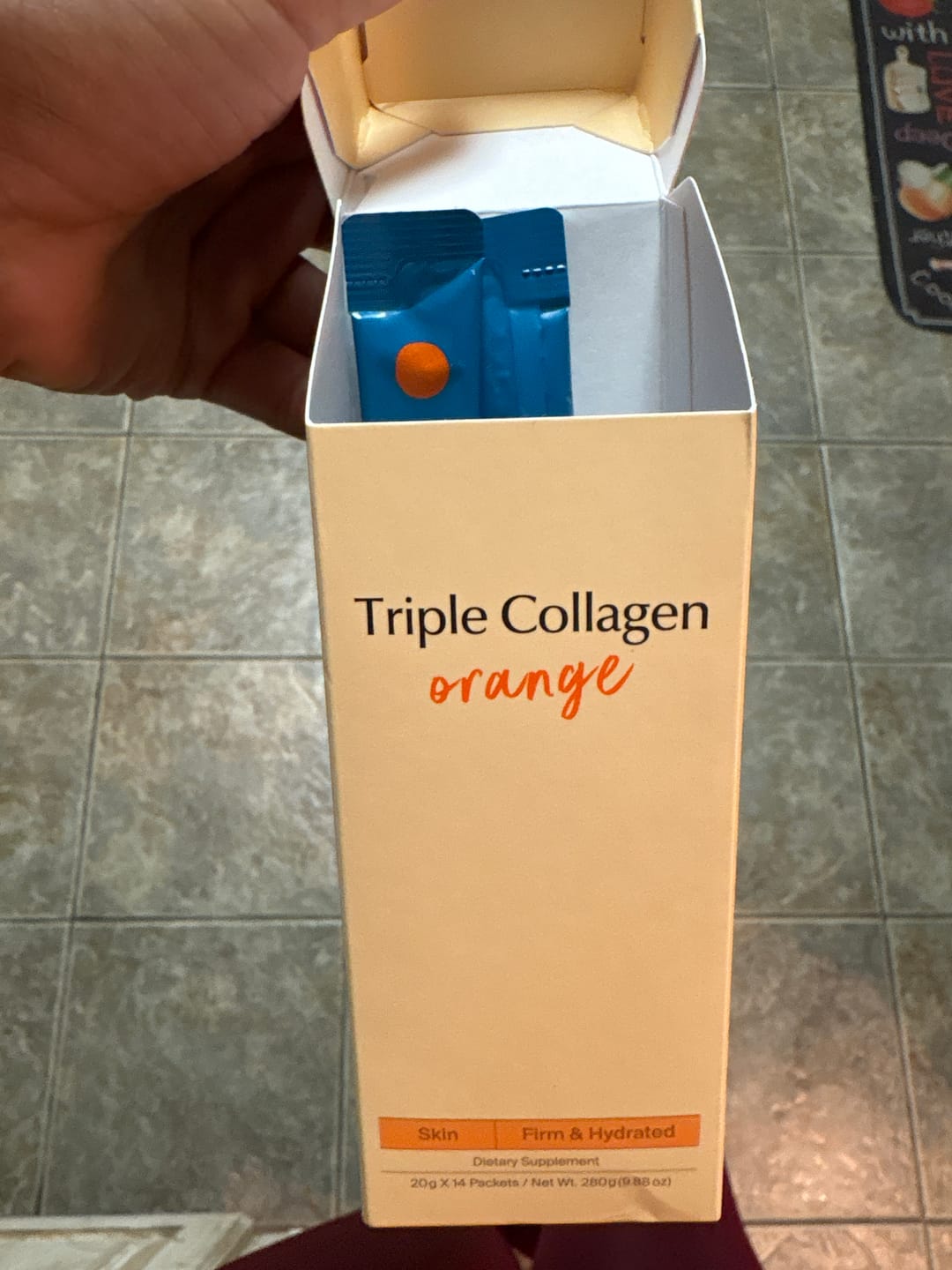 Customer photo review of Triple Collagen Orange
