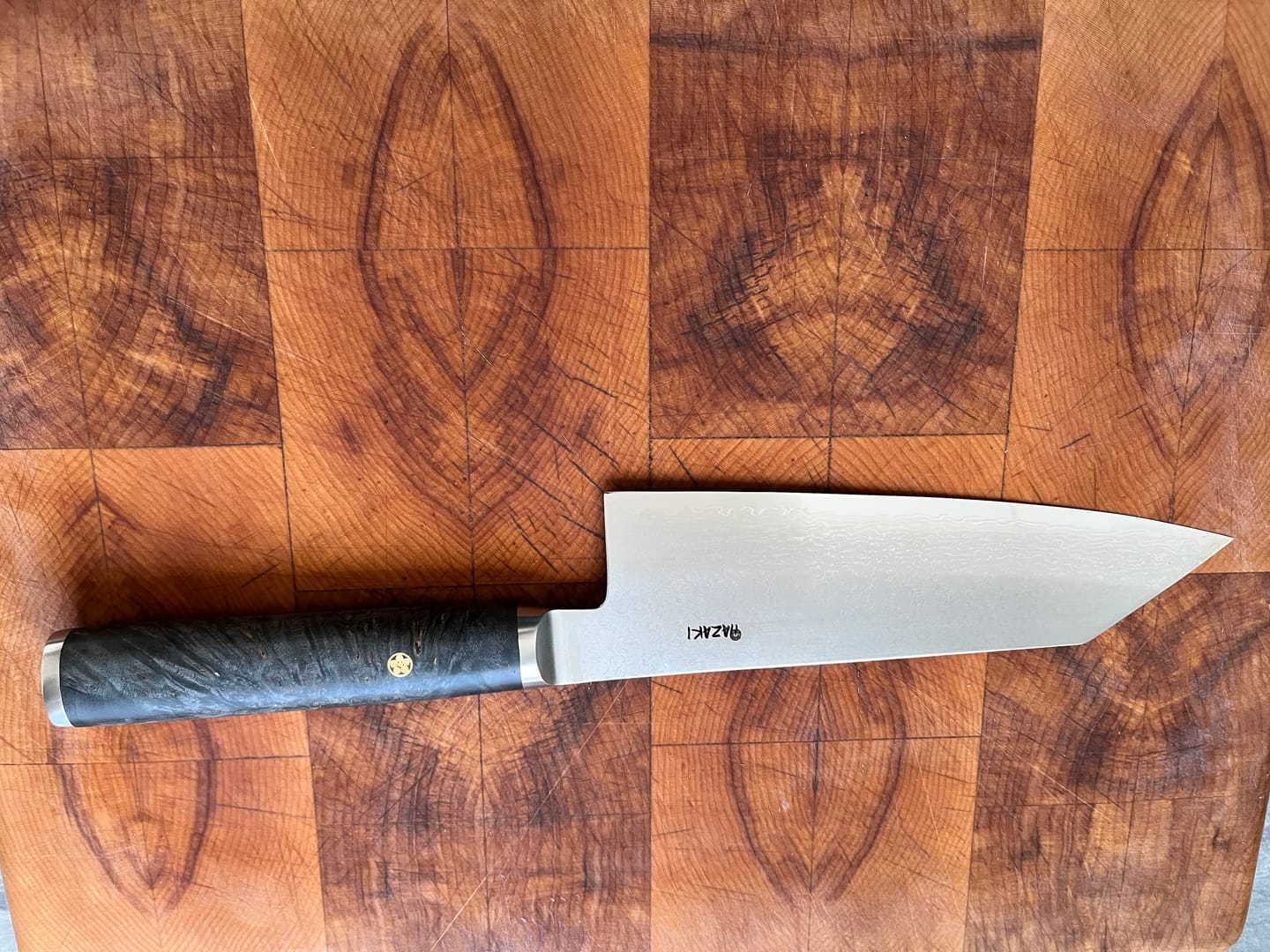Customer photo review of Santoku - Maple Burl