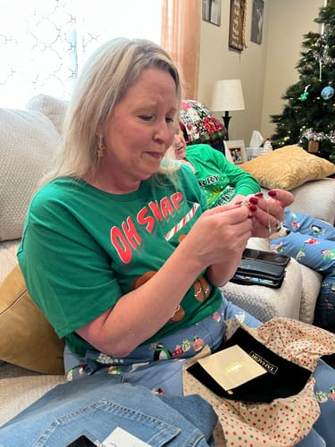 Customer photo review of The Cross Bracelet