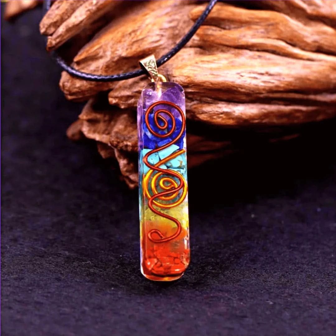 Customer photo review of 7 Chakra Orgonit Halskette