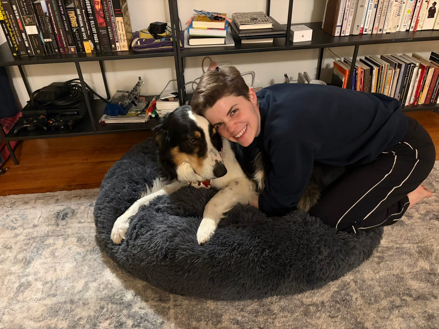 Customer photo review of Calming Dog Bed