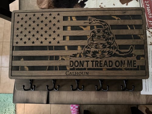 Customer photo review of PERSONALIZABLE DON'T TREAD ON ME