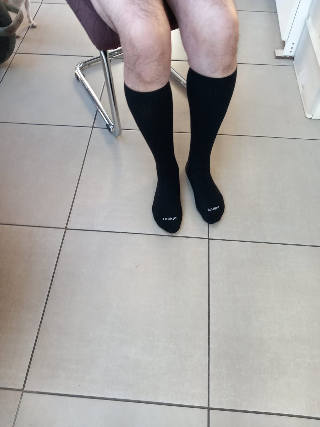 Customer photo review of Essential Compression Socks Black