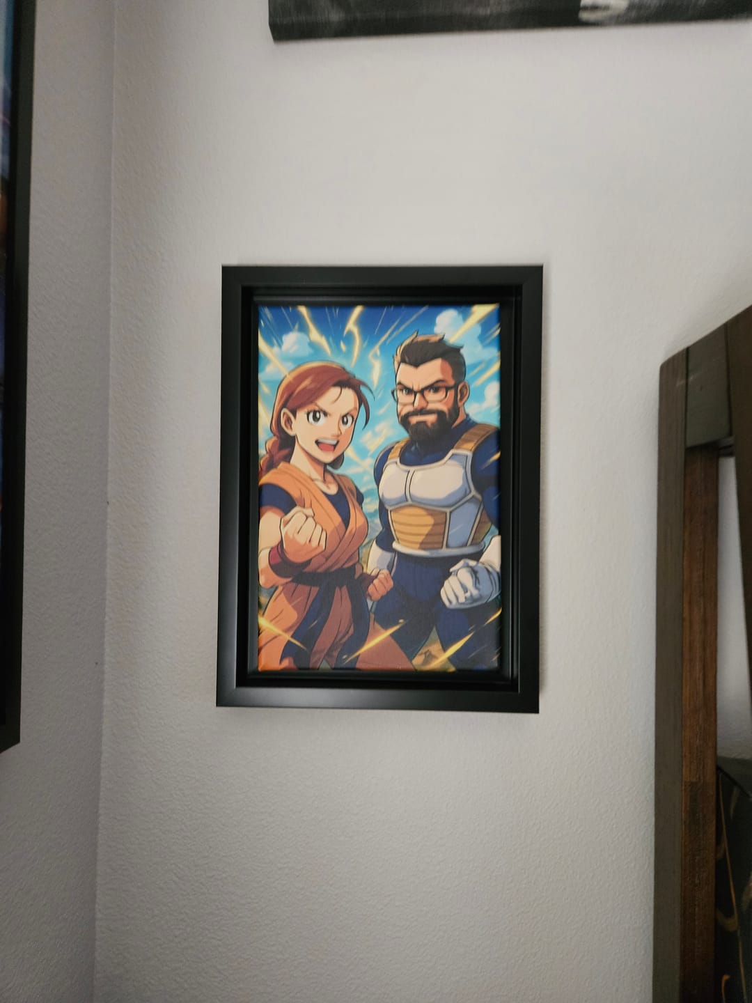 Customer photo review of Personalized Canvas - Portrait in Dragon Ball style