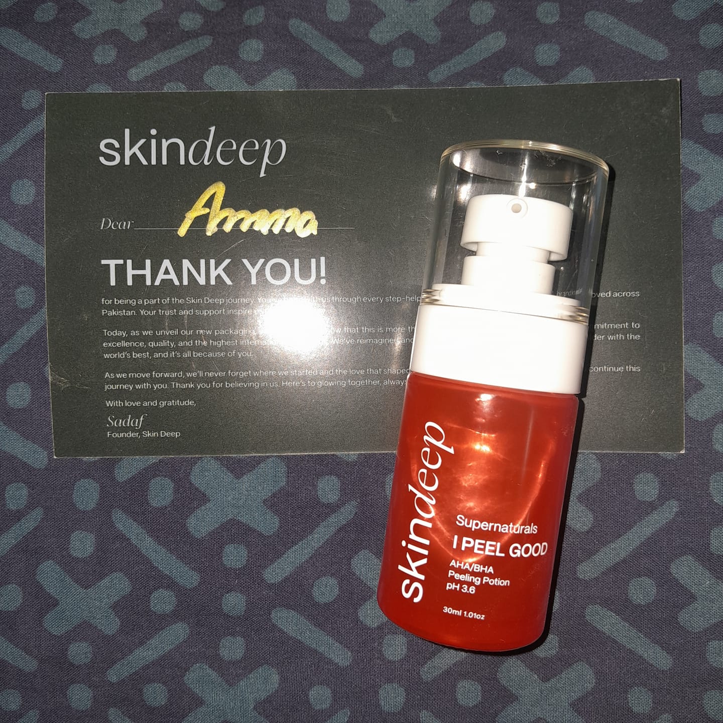 Customer photo review of I PEEL GOOD - AHA/BHA Peeling Potion