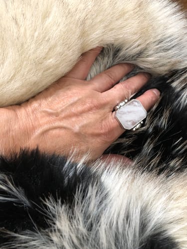 Customer photo review of Marique French Vintage Crystal Ring