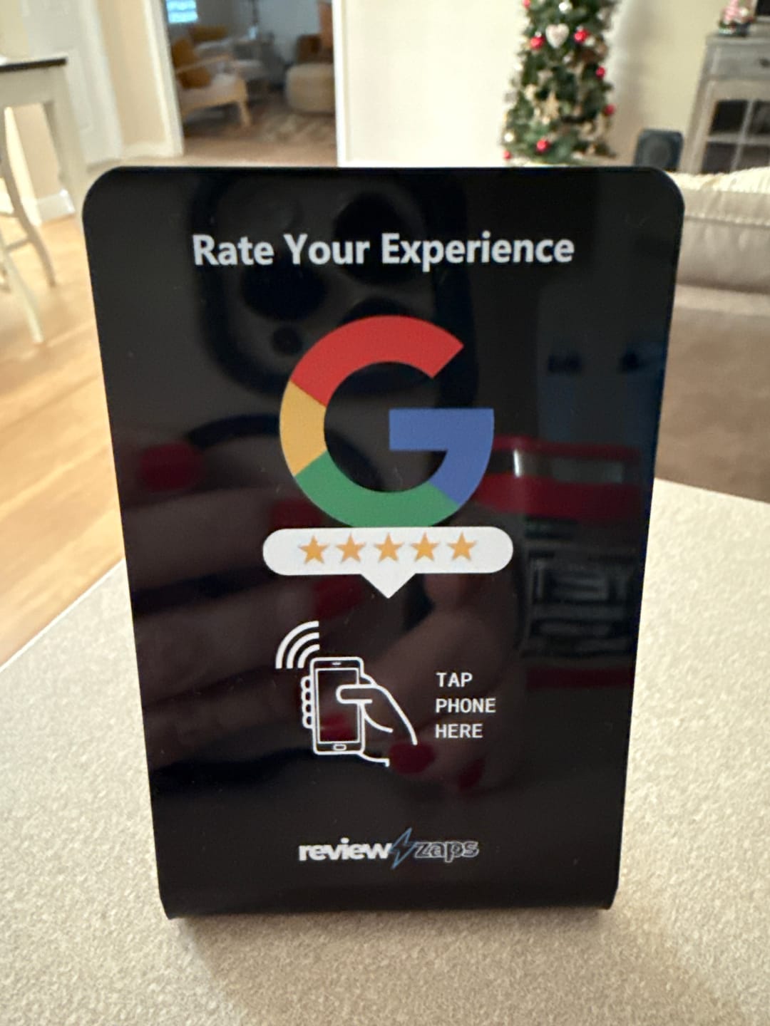 Customer photo review of NFC Google Review Stand