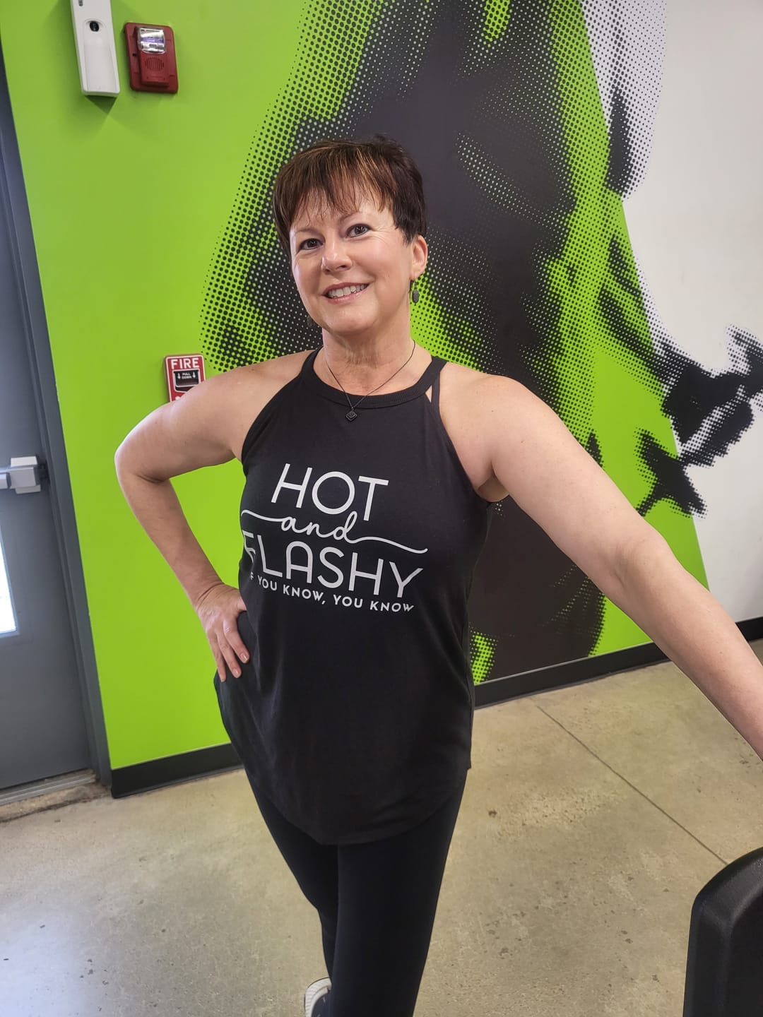 Customer photo review of Hot And Flashy Rocker Tank