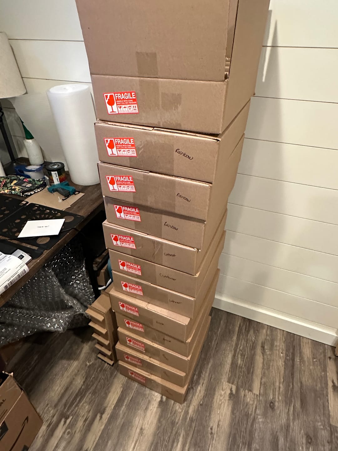 Customer photo review of Straight Sided Tumbler 12-Pack Shipping Box™