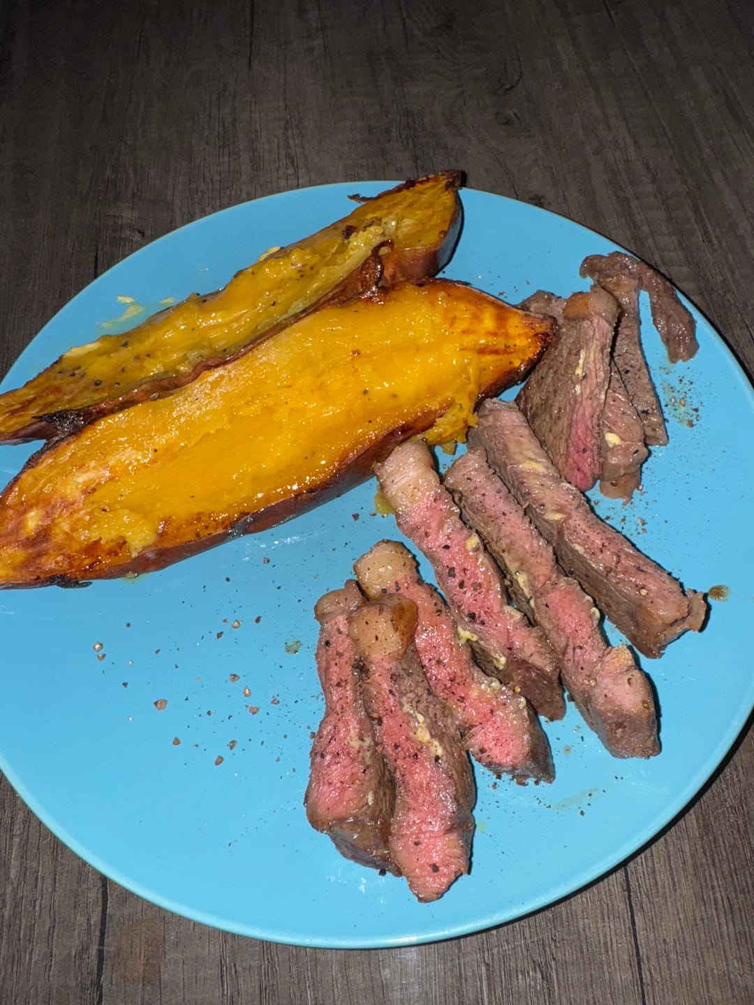 Customer photo review of Kuwaiti organic grass fed strip loin steak 250g-300g