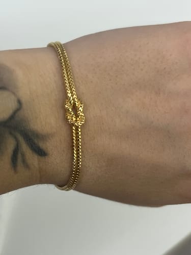 Customer photo review of Bracciale Nodo Ami in Argento 925
