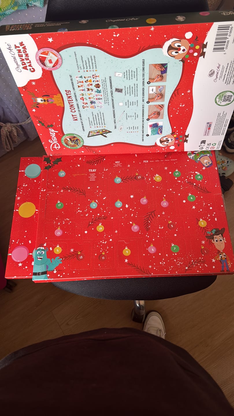 Customer photo review of Disney Crystal Art Advent Calendar