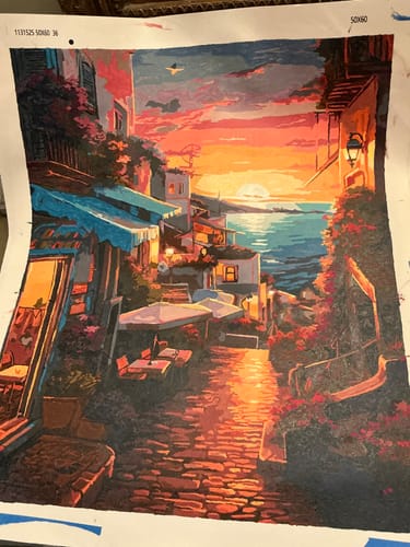 Customer photo review of Streets of Santorini