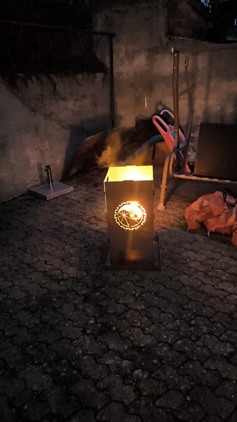 Customer photo review of Feuertonne Yin und Yang aus edlem Stahl