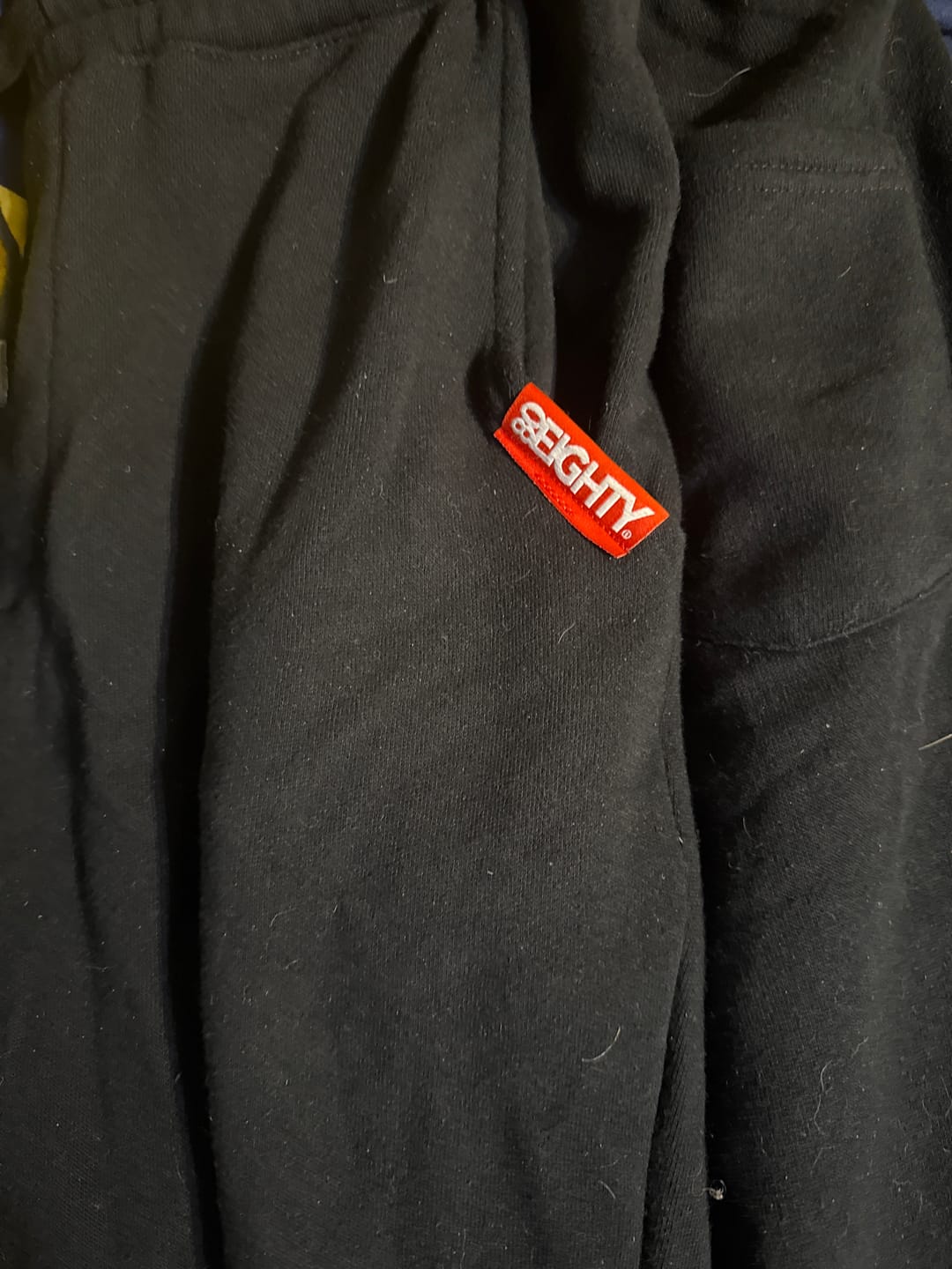 Customer photo review of 80Eighty® Black Fleece Pant