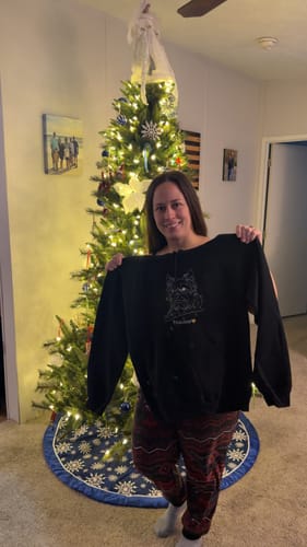 Customer photo review of Pet Custom Embroidered Photo Hoodie