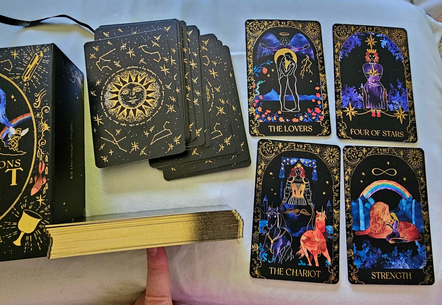Customer photo review of Dreamy Moons Tarot