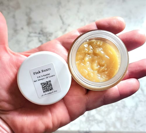 Customer photo review of Tropicana Cookies | THCA Badder