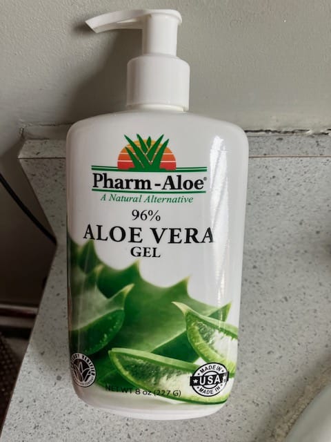 Customer photo review of Aloe Vera Gel