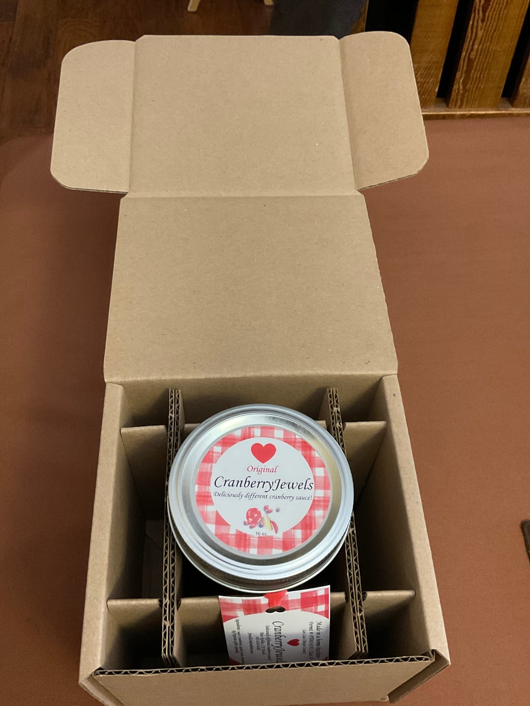Customer photo review of 16 oz (Pint) Ball Regular Mouth Mason Jar 2-Pack Shipping Box™