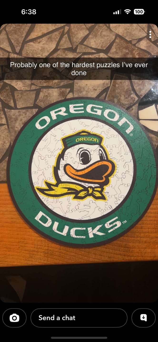 Customer photo review of University of Oregon - Wooden Puzzle
