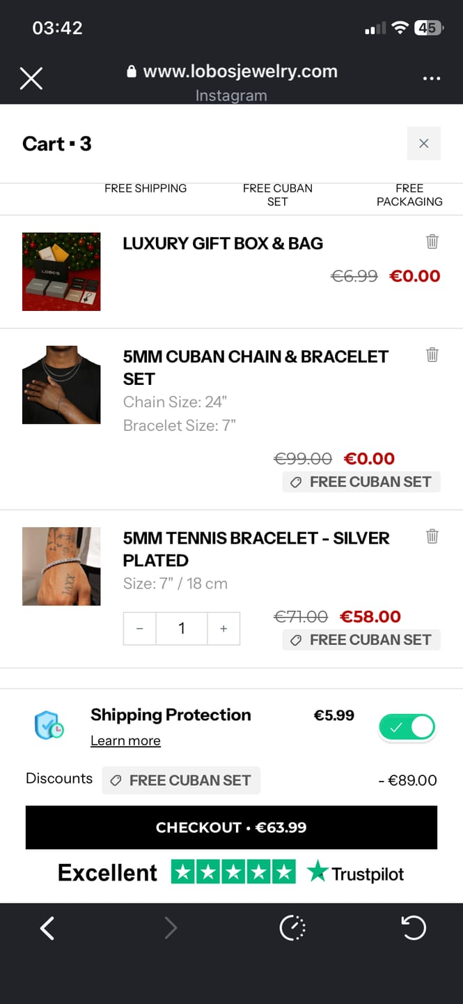 Customer photo review of 3MM TENNIS BRACELET - SILVER PLATED