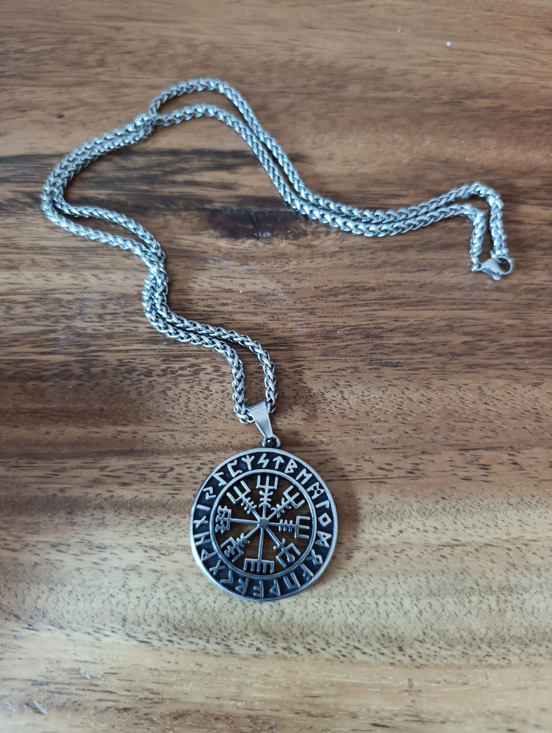 Customer photo review of Vegvísir Necklace