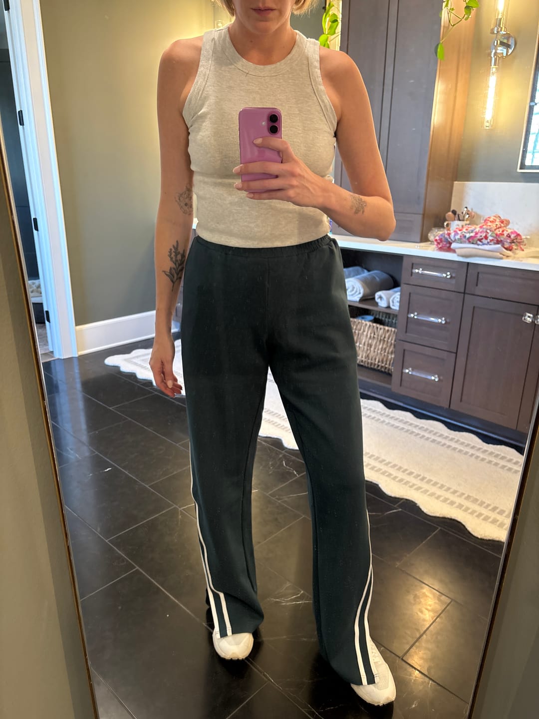 Customer photo review of Varsity Tall Track Pant