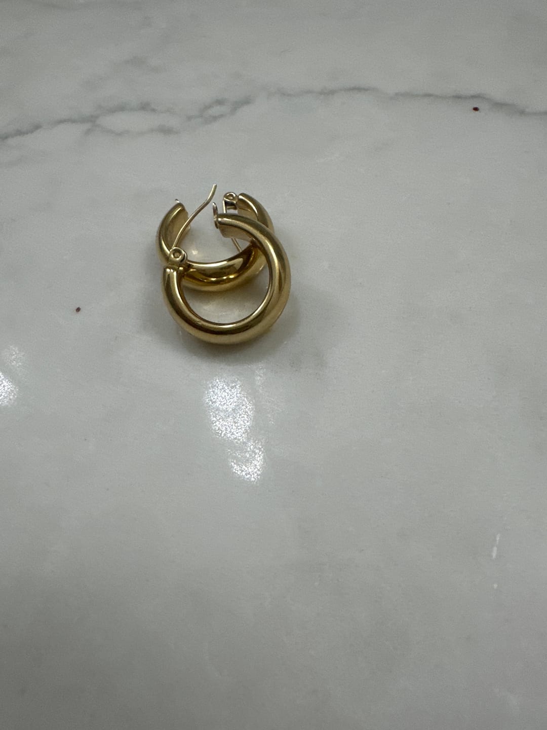 Customer photo review of Bold Hoop Earrings