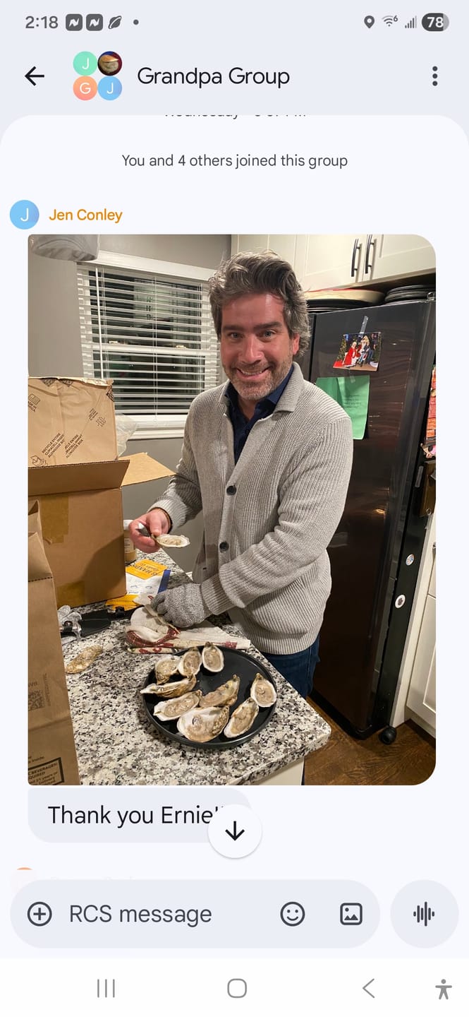 Customer photo review of Haven Gold Oysters