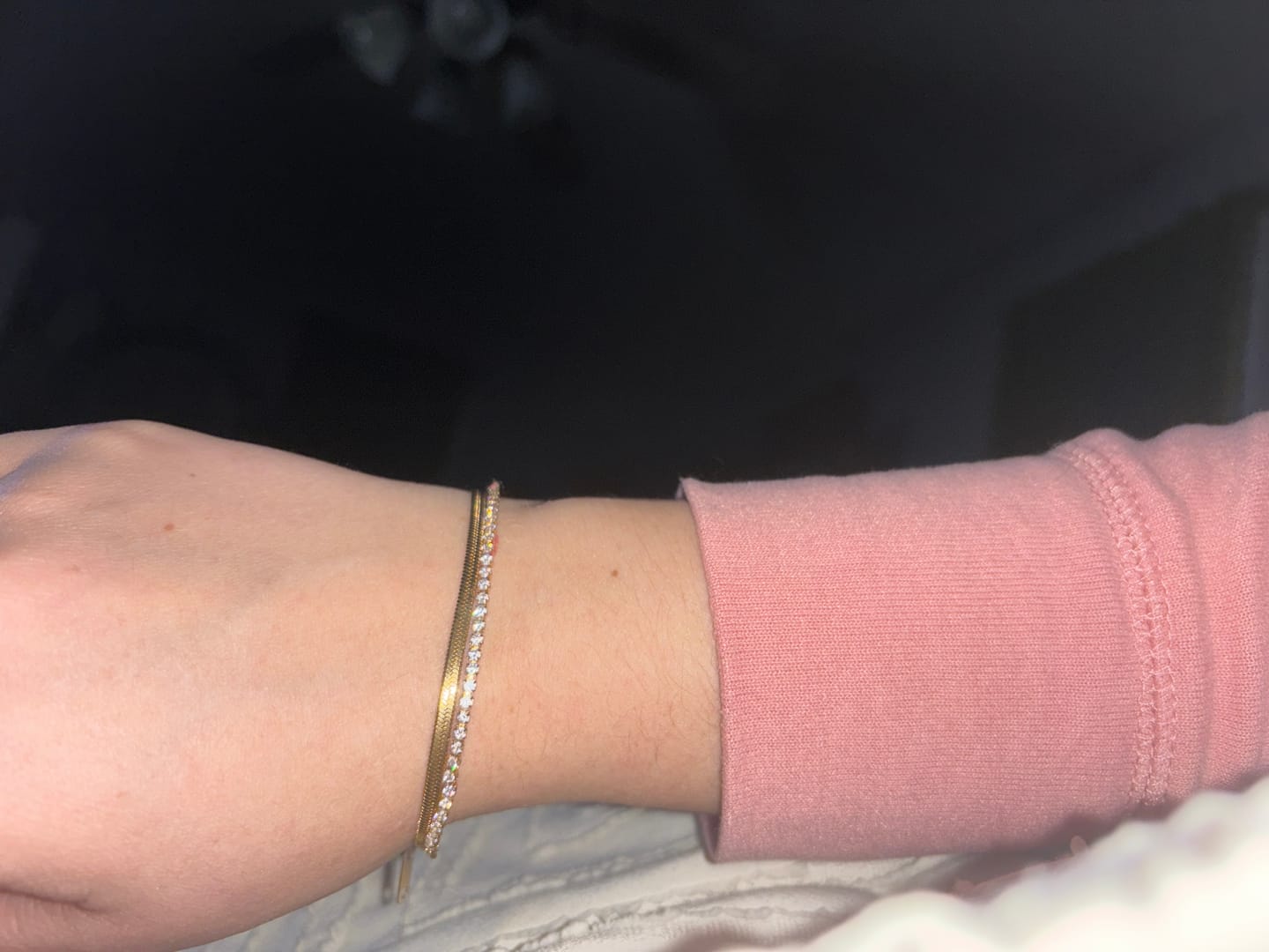 Customer photo review of Dainty Birthstone Ring