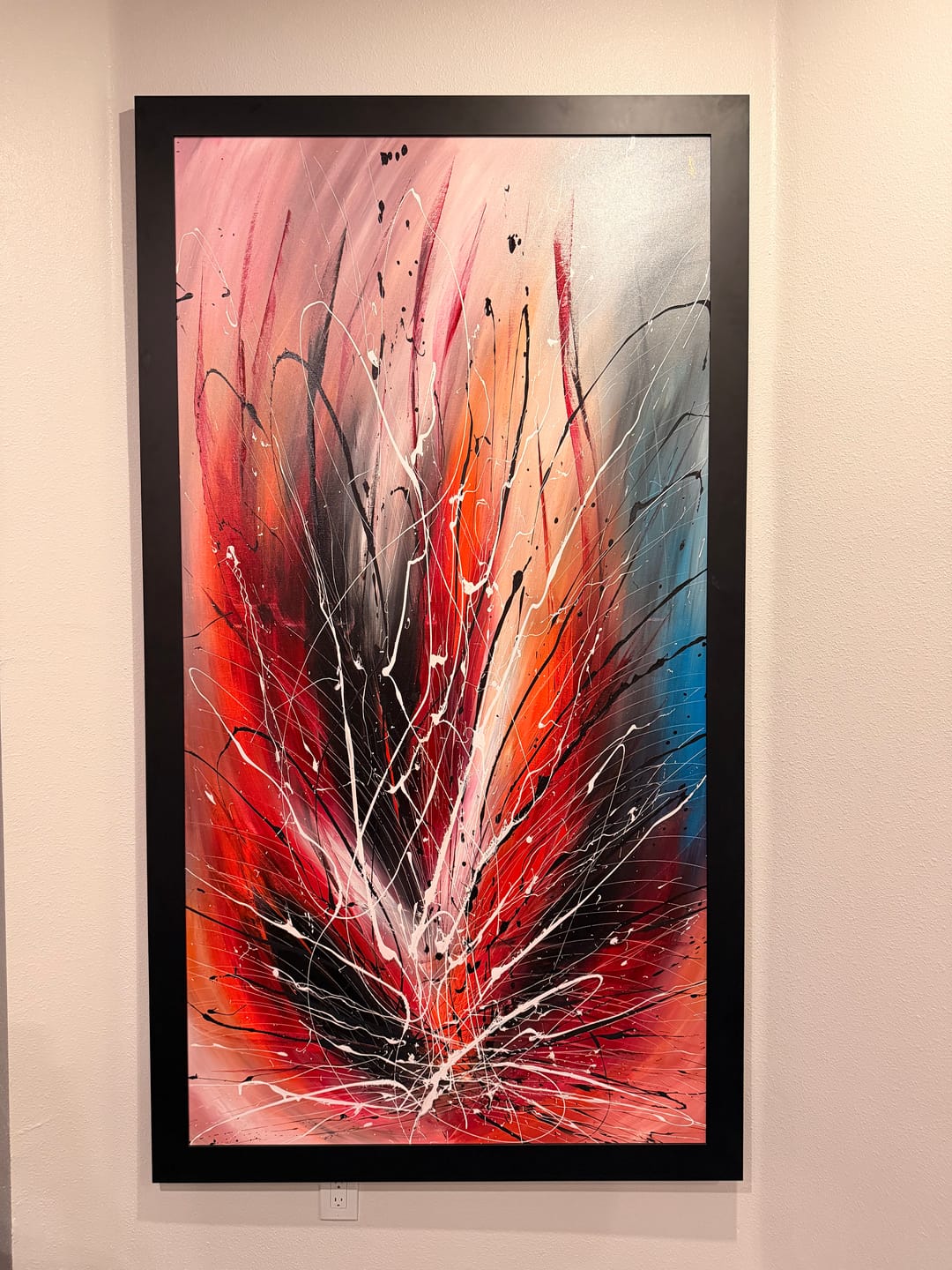 Customer photo review of Oversized Canvas Art – Large Modern Abstract Wall Painting