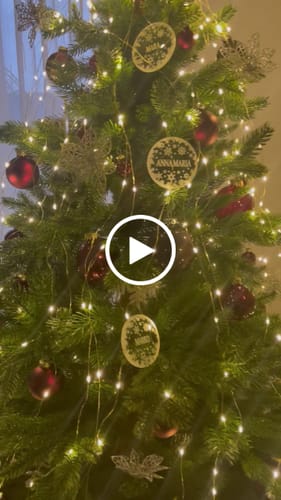 Customer video review of Weihnachtsdeko mit Schneeflocken