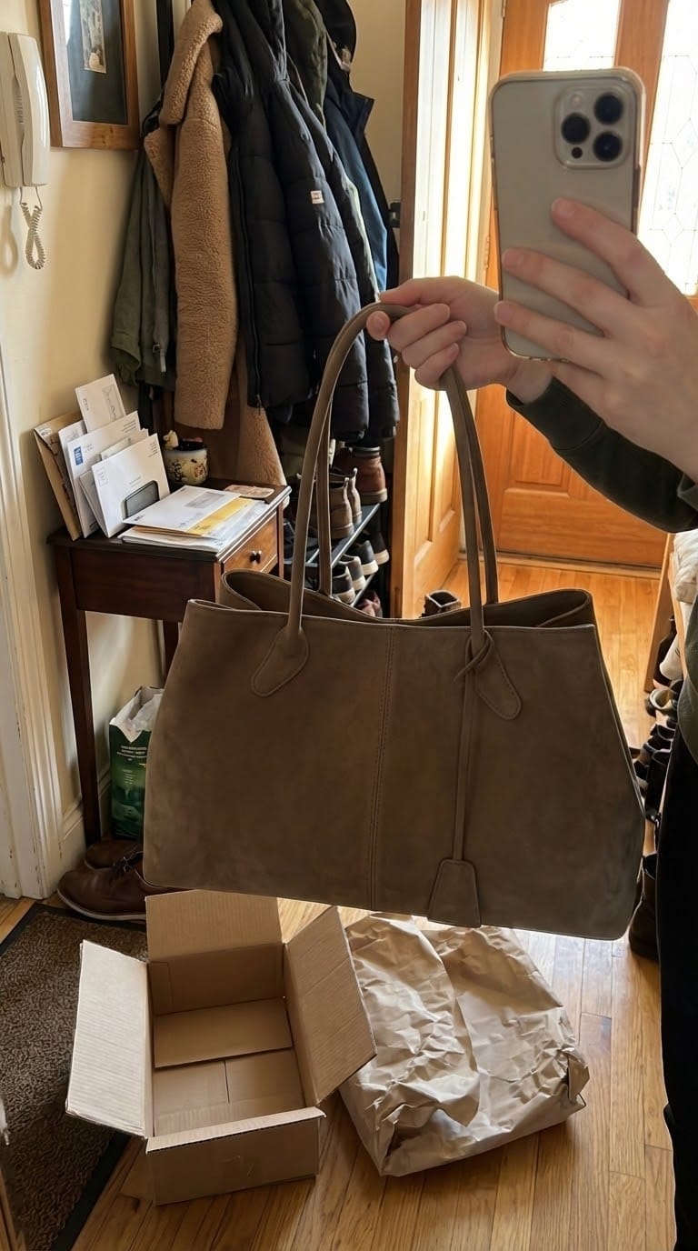 Customer photo review of RIVA |  Taupe Edition